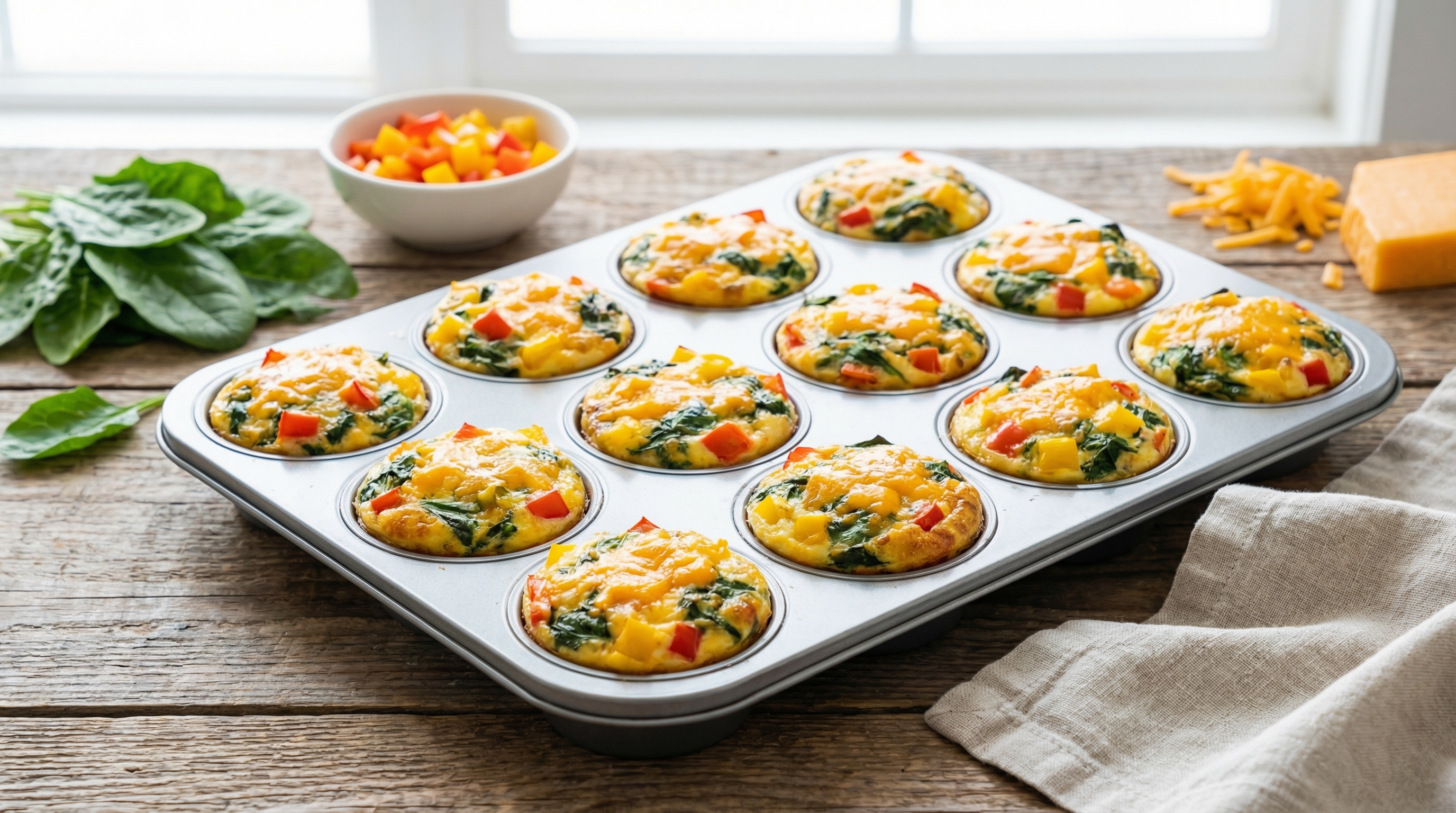 Healthy Egg &amp; Veggie Breakfast Muffins  Slug